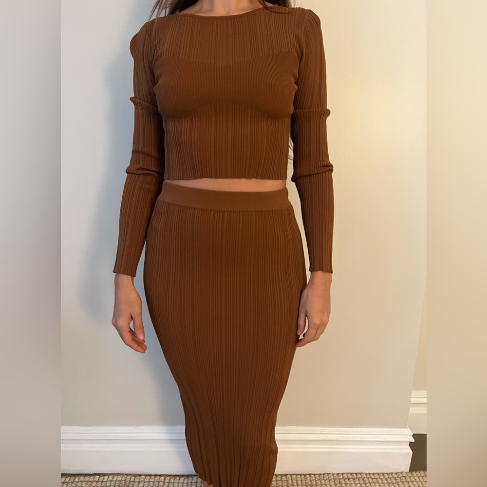 Top and skirt set